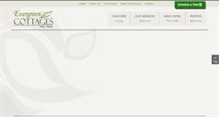 Desktop Screenshot of evergreencottages.com